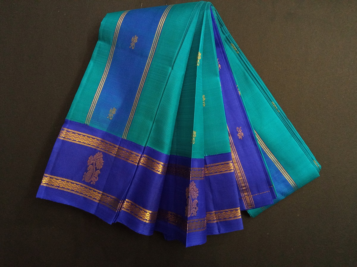 Thirubhuvanam Pure Zari Silk Saree 5 50 mts