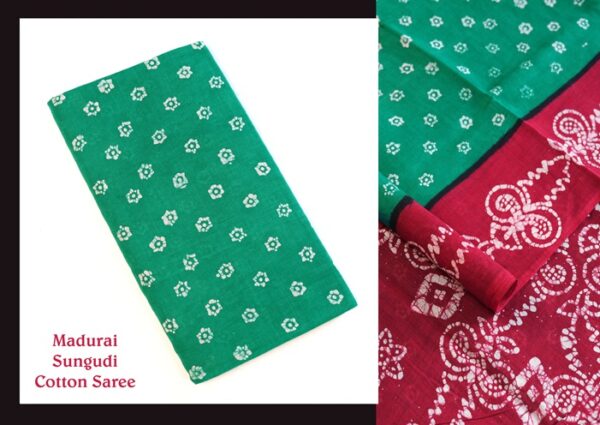 Madurai Sungudi Cotton Saree